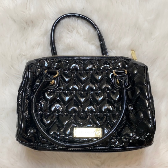Betsey Johnson Bags Betsey Johnson Black Patent Purse Poshmark
